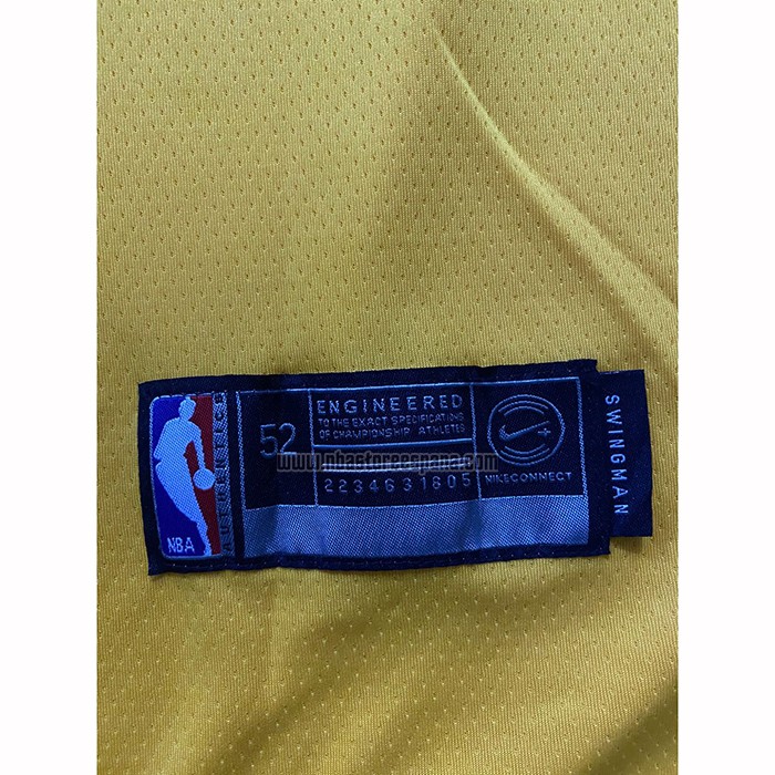 Camiseta Los Angeles Lakers Kobe Bryant NO 8 24 Amarillo